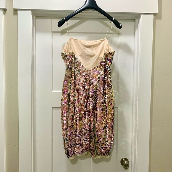 Aidan Mattox Sequin Mini Dress Size 8 - Picture 8 of 16
